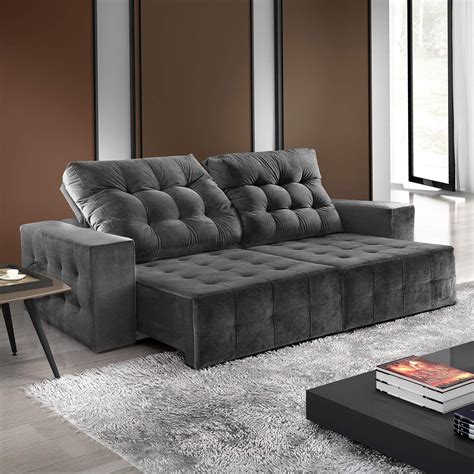 sofa retrátil e reclinável 4 lugares